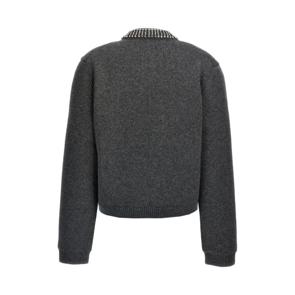 Gucci Women Padded Cardigan With Jewel Collar - Picture 2 of 4